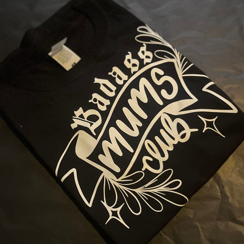 Badass Mums Club Banner Tee