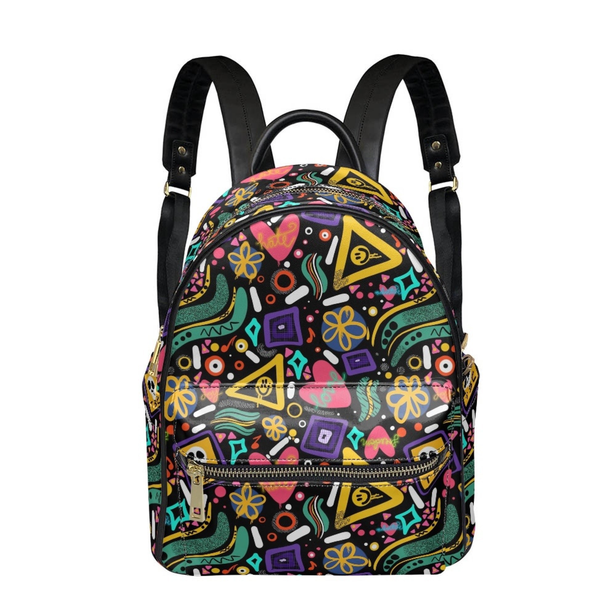 Retro PU Leather Backpack