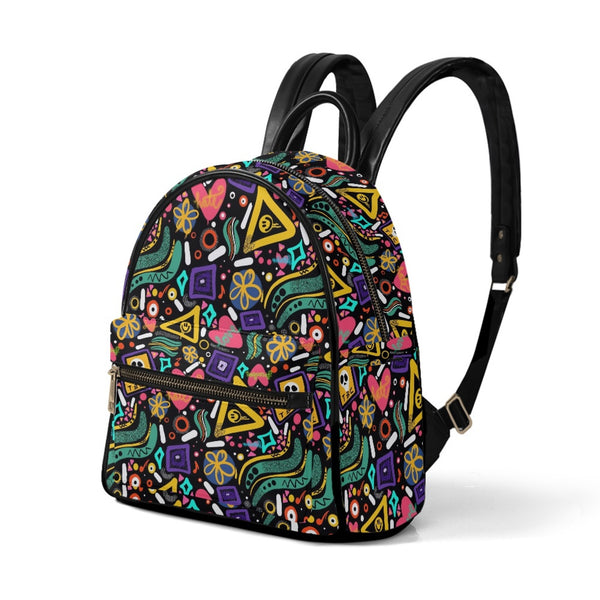 Retro PU Leather Backpack