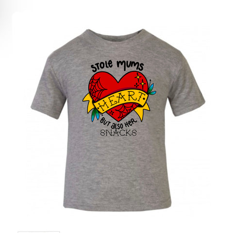 Stole Mums Heart kids Tee