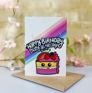 Birthday Cake Greeting Card